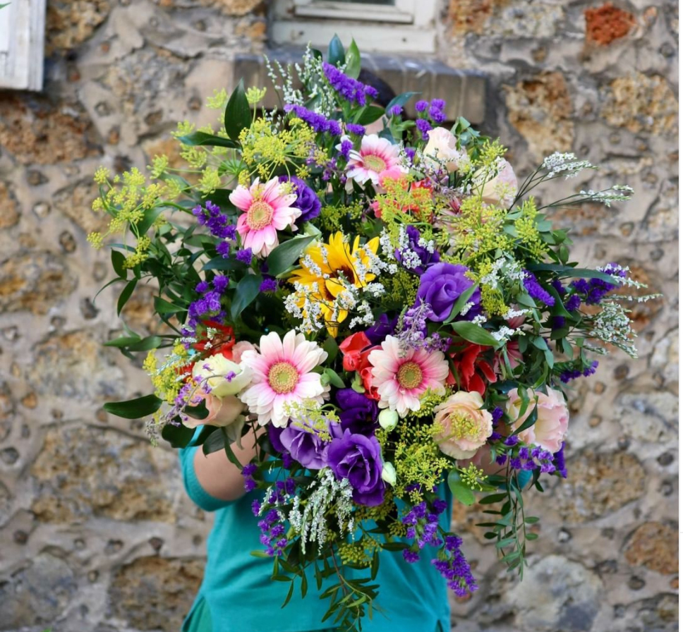 Bouquet livraison Ile de France Fleurs fraîches locales et de saison Du Pain & des Roses Fleuriste Ecologique Sociale et Ethique