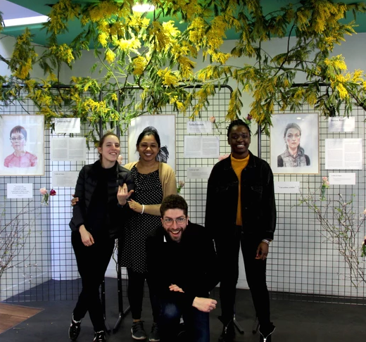 ICADE toit fleurit avec du Pain & des Roses journée des femmes