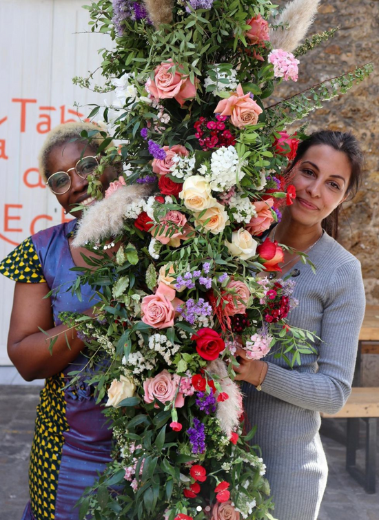 Événementiel Professionnel Décors Fleurs fraîches locales et de saison Du Pain & des Roses Fleuriste Ecologique Sociale et Ethique - Arche de mariage 