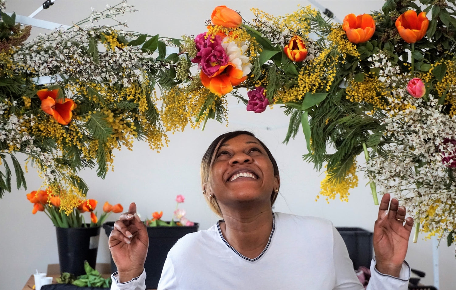 Evenementiel Professionnel Décors Fleurs fraîches locales et de saison Du Pain & des Roses Fleuriste Ecologique Sociale et Ethique , Paris 9e 